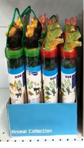 12 pcs Animal figure in tube with PDQ